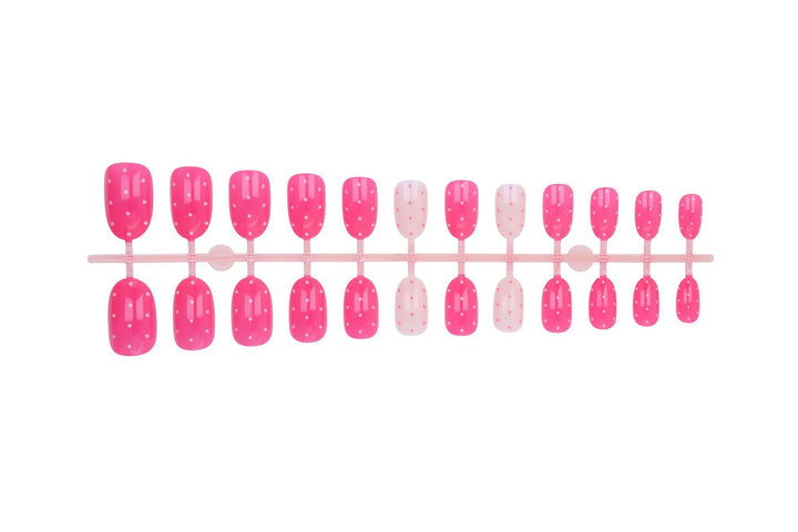 Artificial nail set with creative dots and elegant designs Stornfield