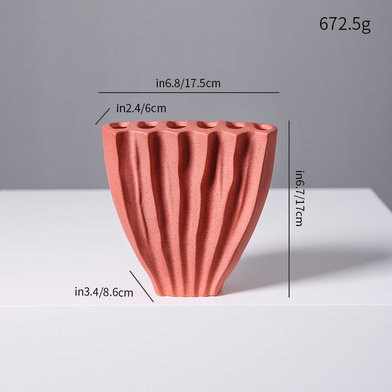 Sculptural Textured Ceramic Vase Stornfeild