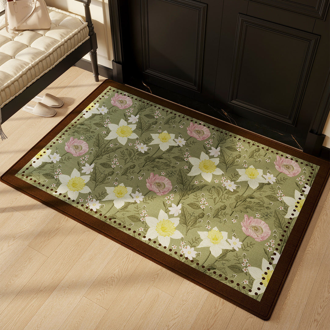 Botanical Design Area Rug