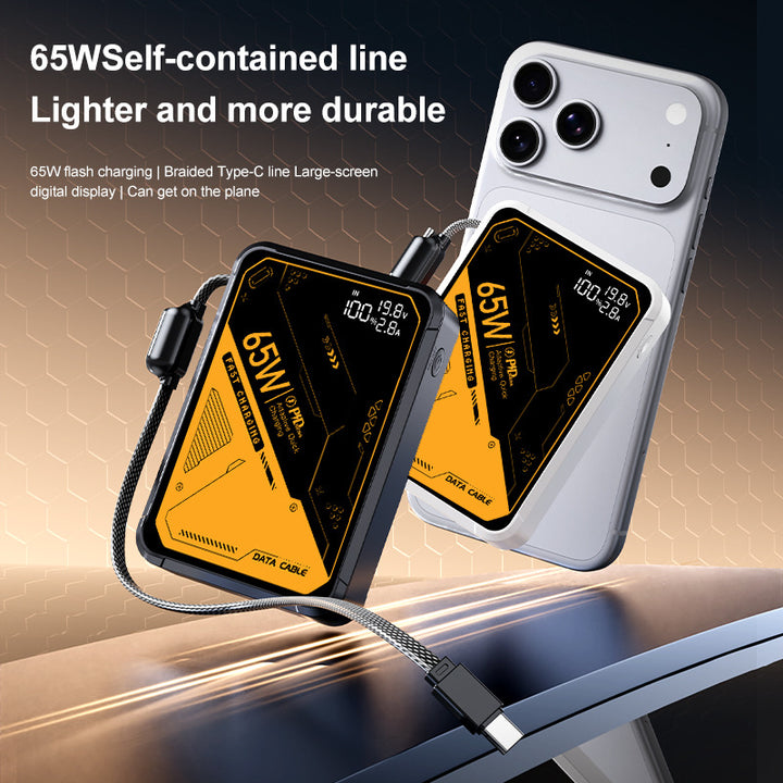 Portable high-performance charger with intelligent USB-C port and digital display Stornfield