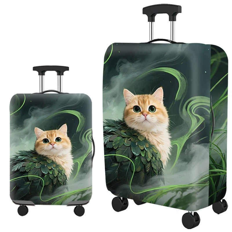 Artistic Cat-Themed Hard Shell Suitcase Stornfield