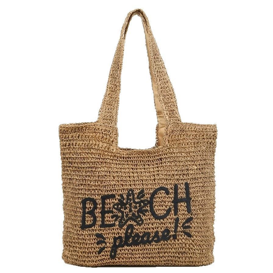 Beach bag with Embroidered Lettering Stornfield