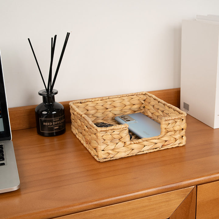 Handcrafted Natural Wicker Organizer Stornfield