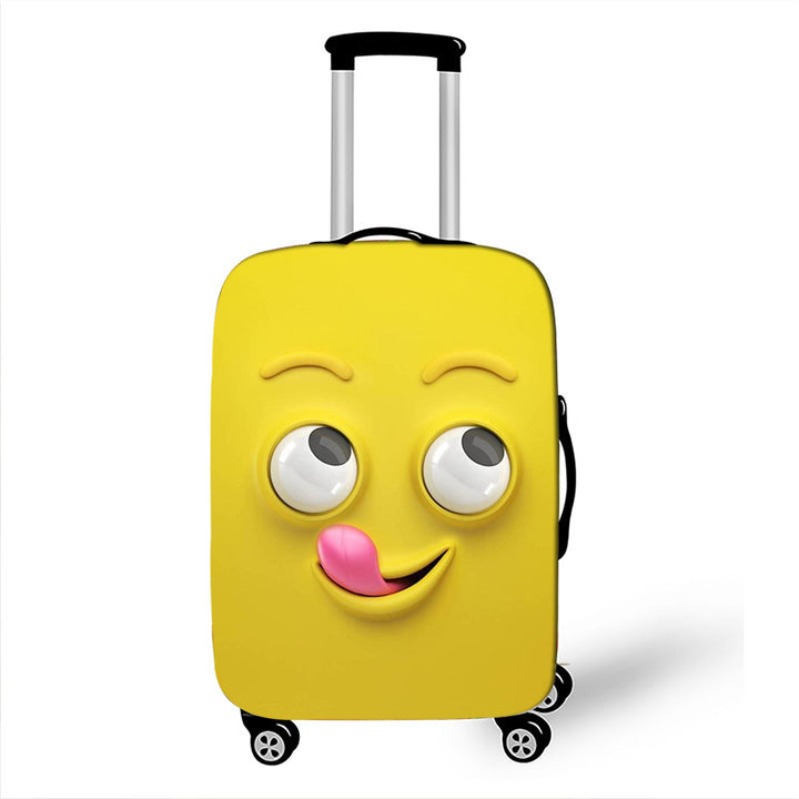 Unisex Hard-shell suitcase with funny cartoon face Stornfield
