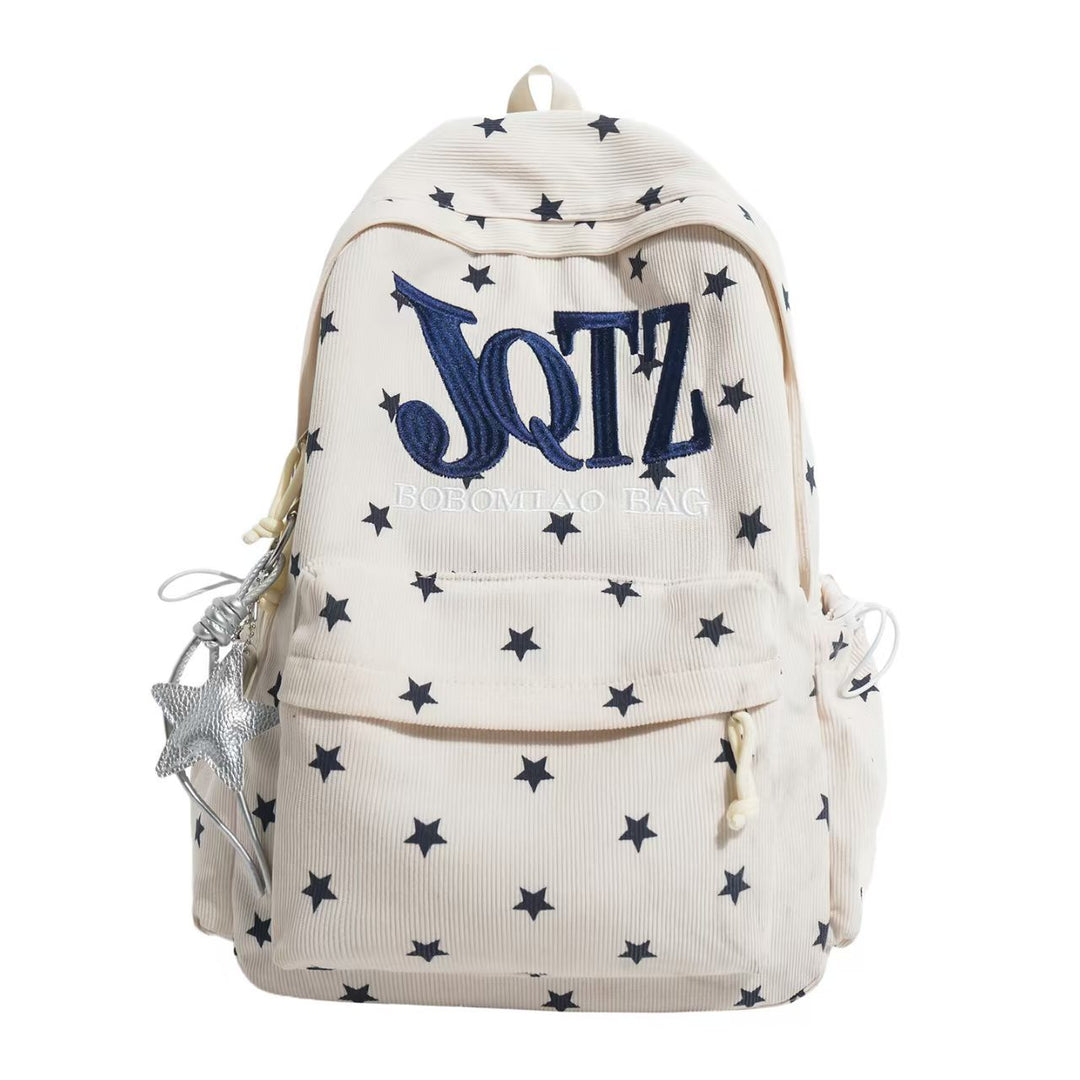 Star-Embellished Casual Backpack Stornfield