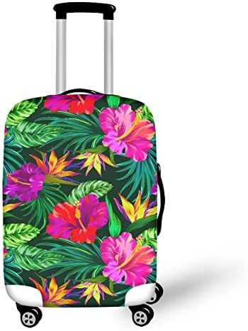 Unisex nano elastic suitcase cover with horse and sunflower motif, stretchable stretch protection for hard shell trolley with zipper Stornfield