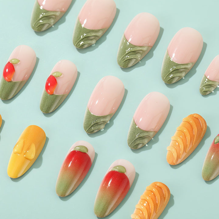 Artificial Nail Set with Fruity Design Stornfield