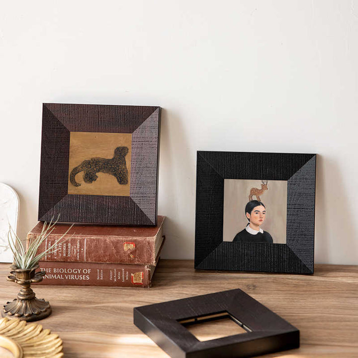 Artistic Coffee-Themed Picture Frame
