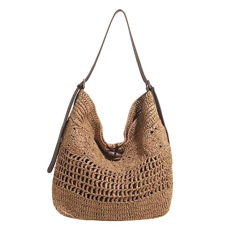 Braided handbag with sturdy leather straps Stornfield