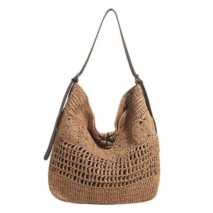 Braided handbag with sturdy leather straps Stornfield