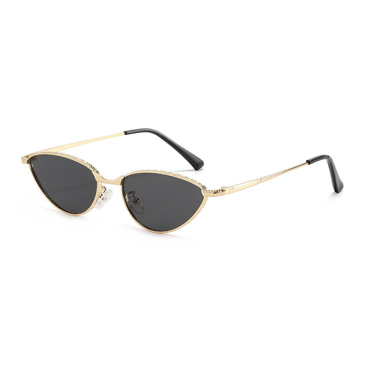 Ladies Cat-Eye Sunglasses with Rhinestone-Embellished Frame and Protective Lenses Stornfield