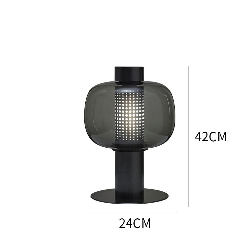 Artistic Table Lamp with Elegant Glass Shade
