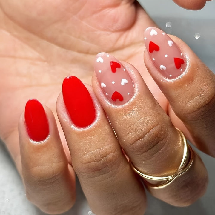 Romantic Heart Nail Art Stornfield