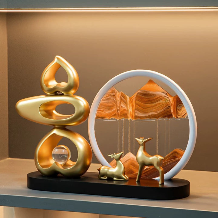 Modern Abstract Sand Art Sculpture