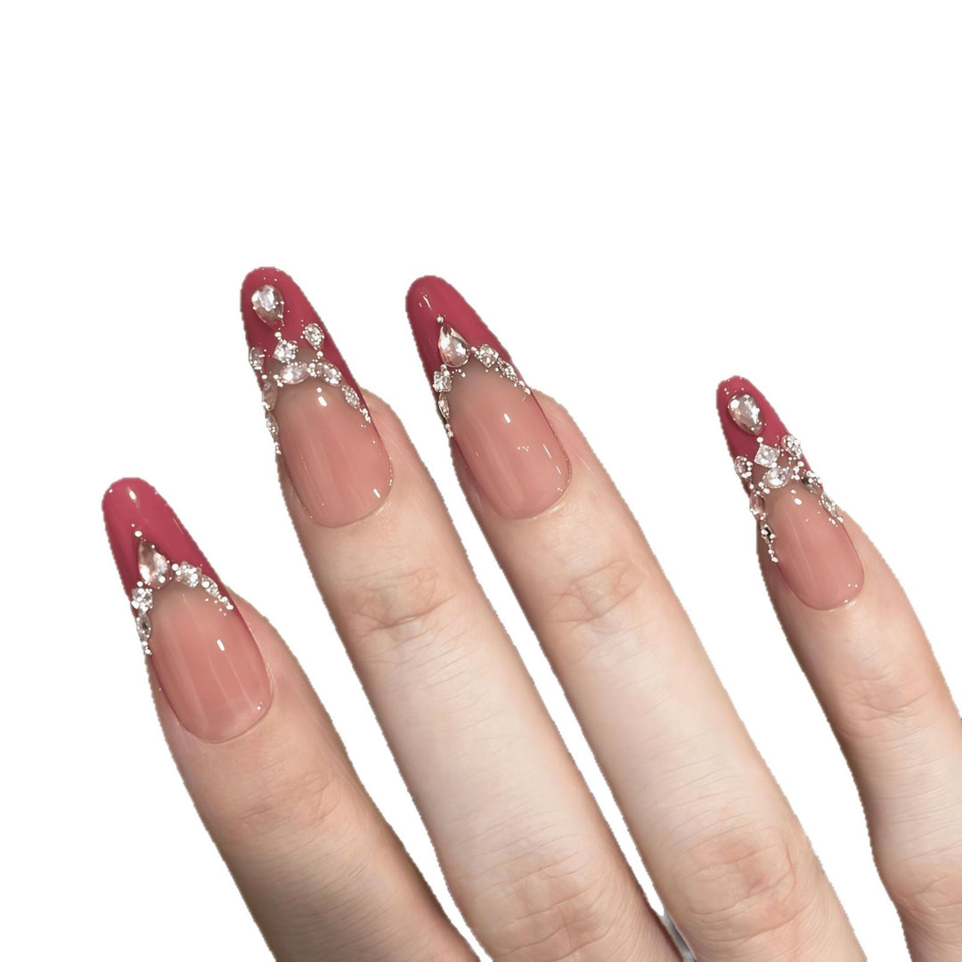 Artificial nails with sparkling rhinestone accents Stornfield