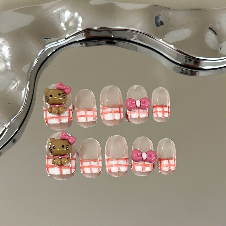 Themed Cartoon Character Press-On Nail Set