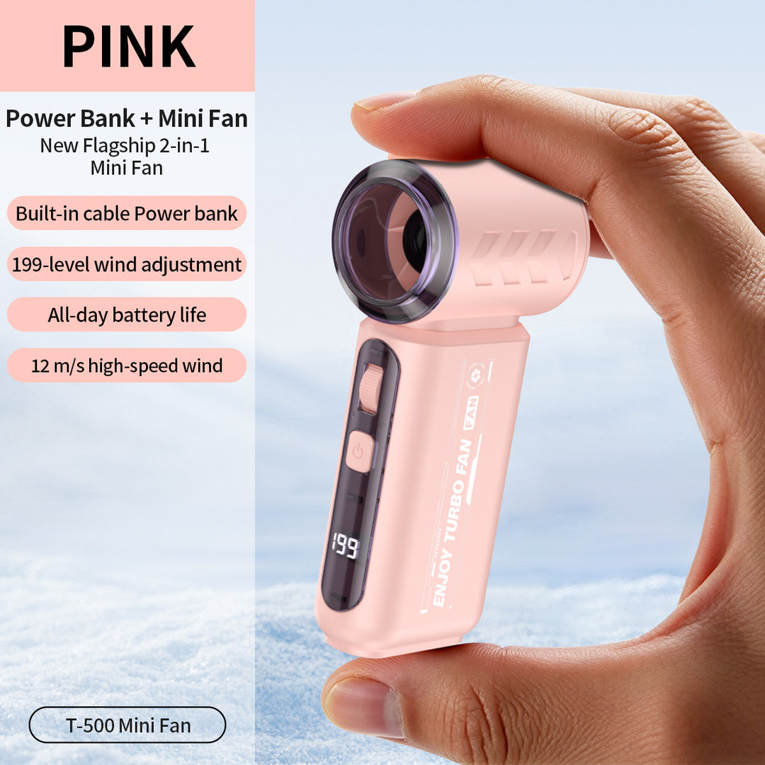 Women Portable Mini Fan with Power Bank Function Stornfield