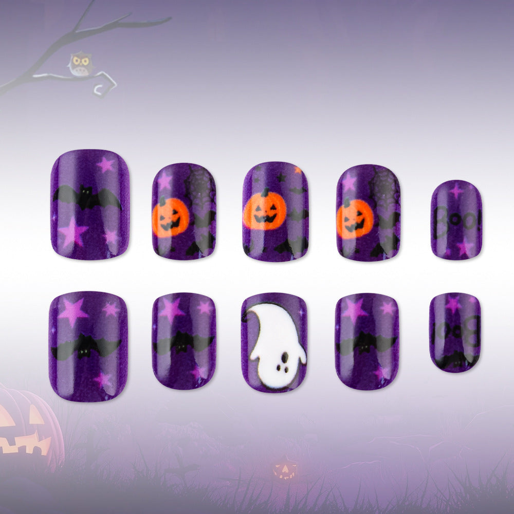 Halloween-Themed Press-On Nail Art Stornfield