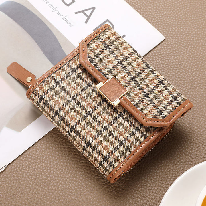 Textured Fabric Zip Wallet Stornfield