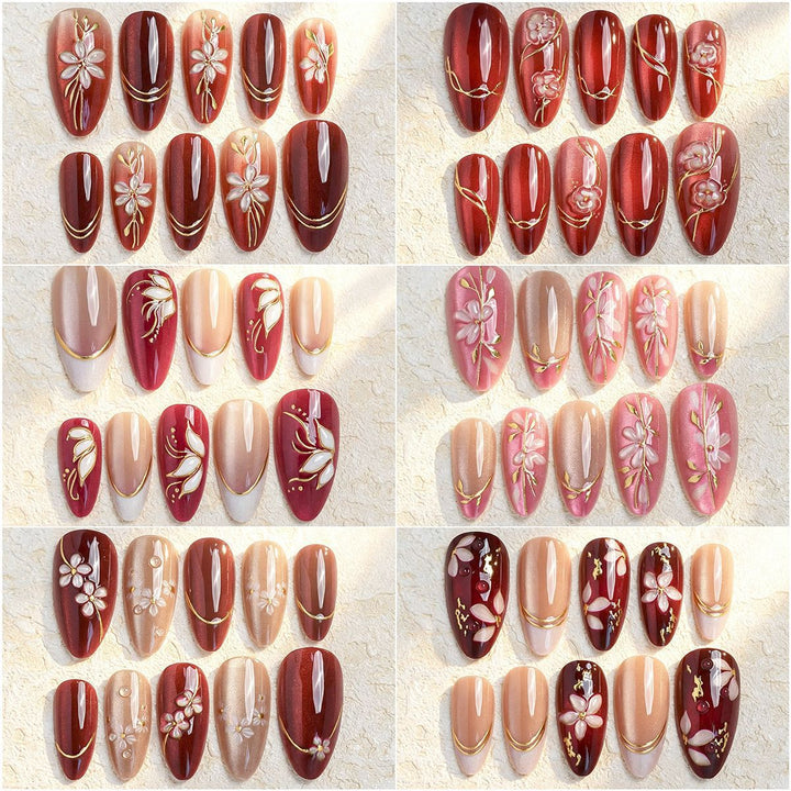 Decorative Press-On Nail Set Stornfield