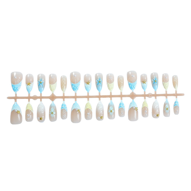 Nail art set with handcrafted maritime motifs Stornfield