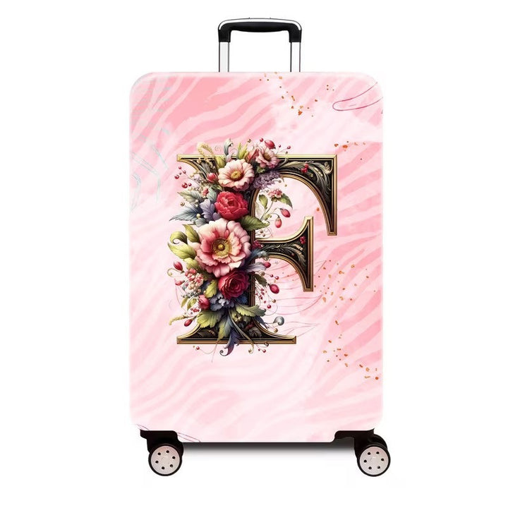 Ladies hard shell suitcase with luxurious floral design Stornfield