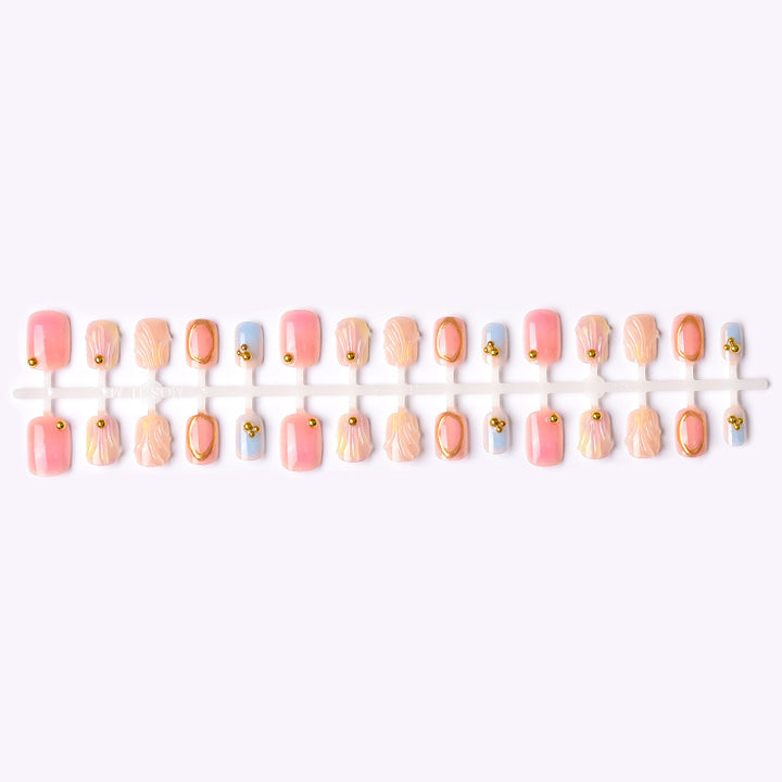 Elegant Decorative Press-On Nail Art Set Stornfield
