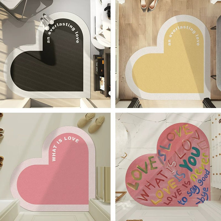 Heart Shaped Decorative Mat for Home
