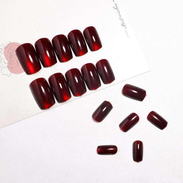 Glossy Square Press-On Nail Set Stornfield