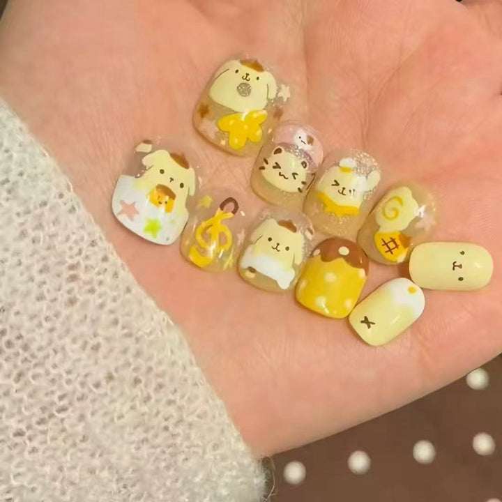 Cute Character Press-On Nail Art Set Stornfield