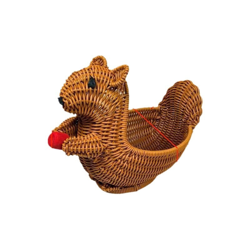 Whimsical Squirrel Decorative Basket Stornfield