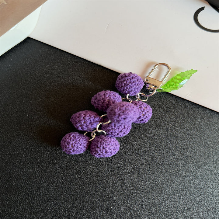 Whimsical Grape Cluster Keychain Stornfield