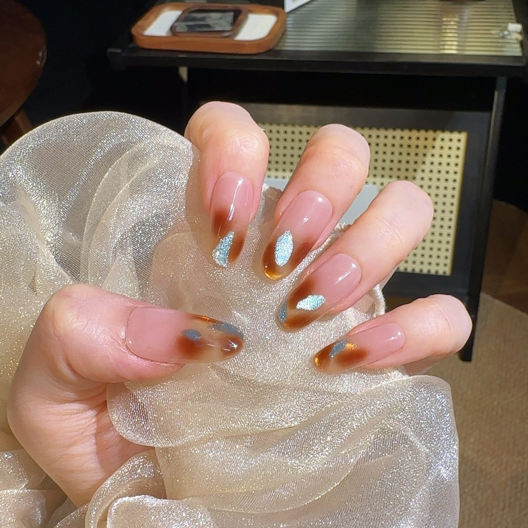 Artistic Gradient Press-On Nail Set Stornfield