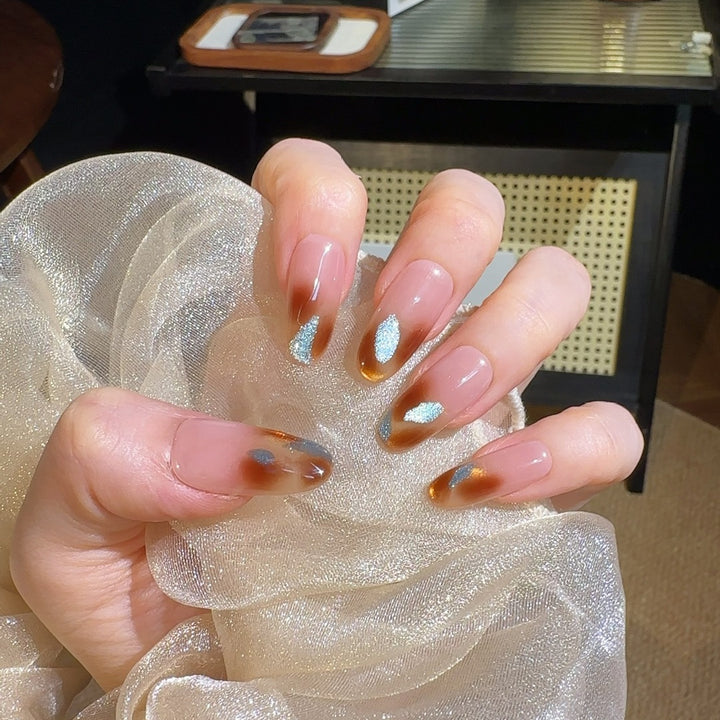 Artistic Gradient Press-On Nail Set Stornfield