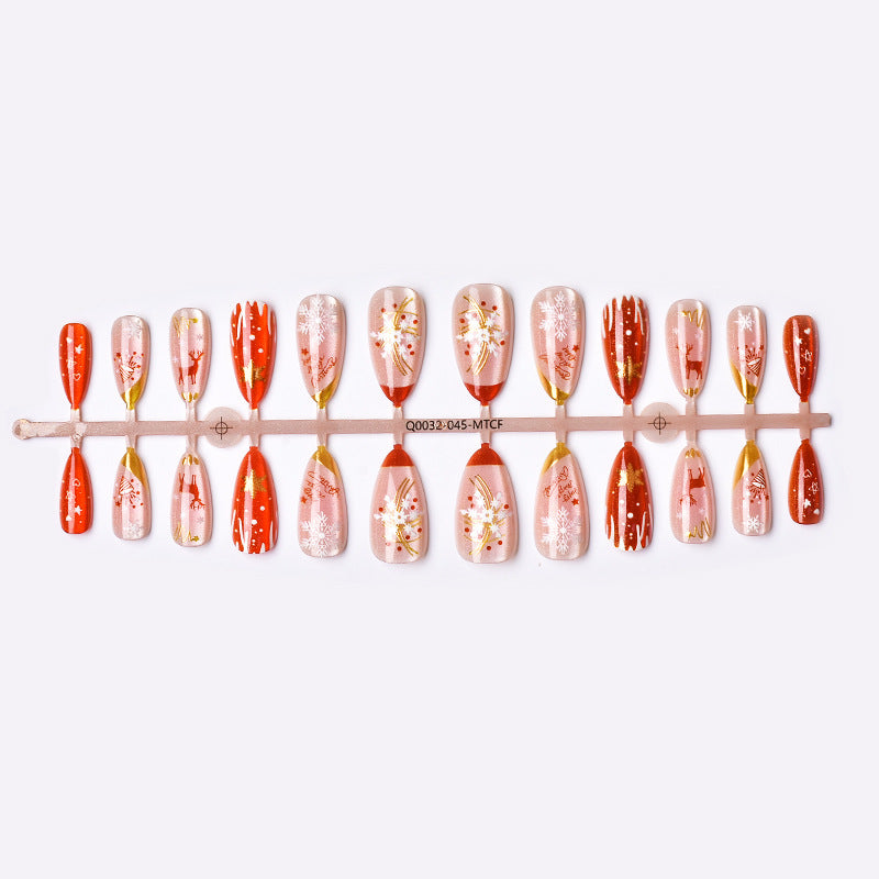 Seasonal Festive Press-On Nail Art Set