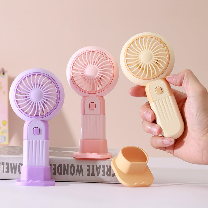 Women's Portable Hand Fan with USB Charging Function and Ergonomic Design Stornfield