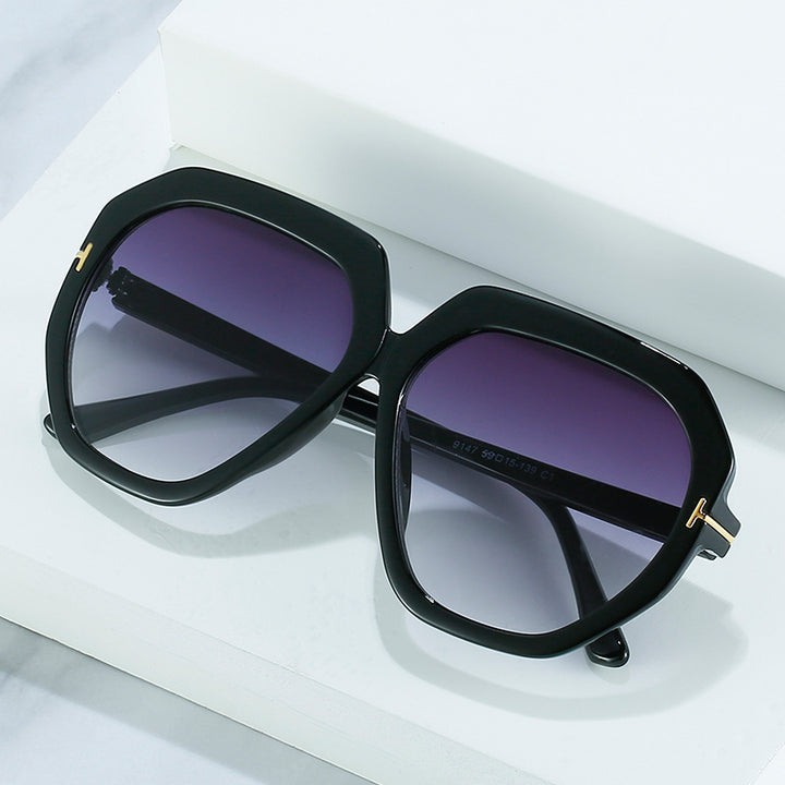 Fashion-Forward Oversized Hexagonal Sunglasses Stornfield