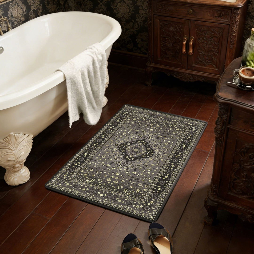 Luxurious Vintage-Inspired Bath Mat Stornfield