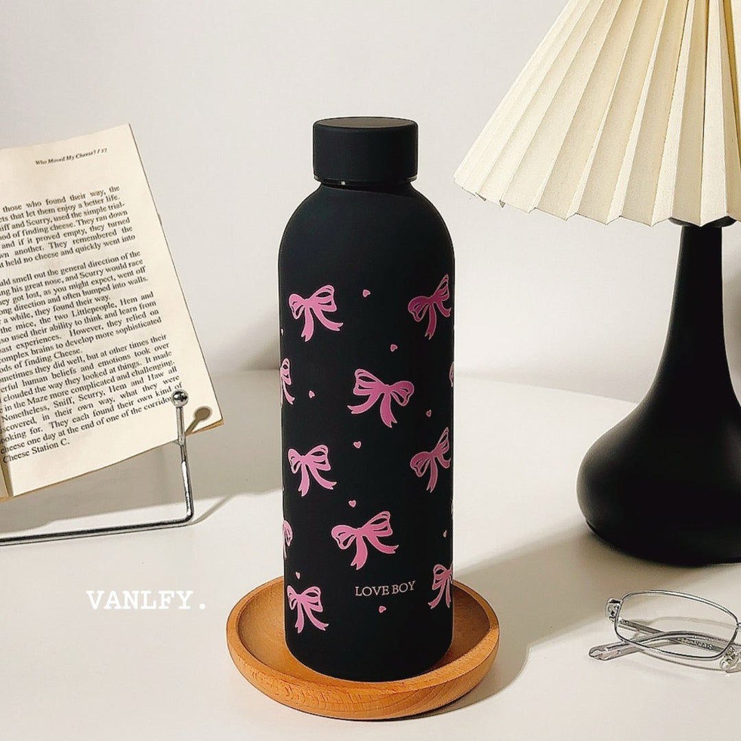 Women's Insulated Drinking Bottle with Creative Bow Motif Stornfield