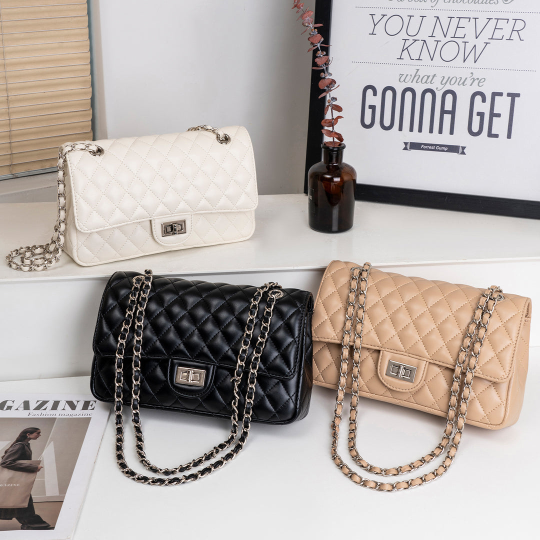 Elegant Quilted Chain Shoulder Bag
