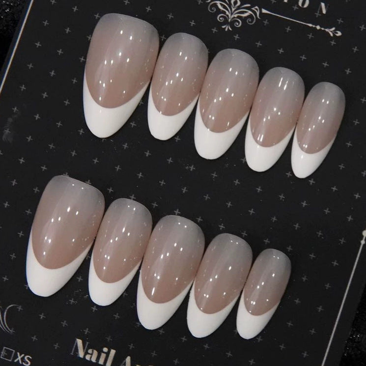 Elegant French Tip Press-On Nails