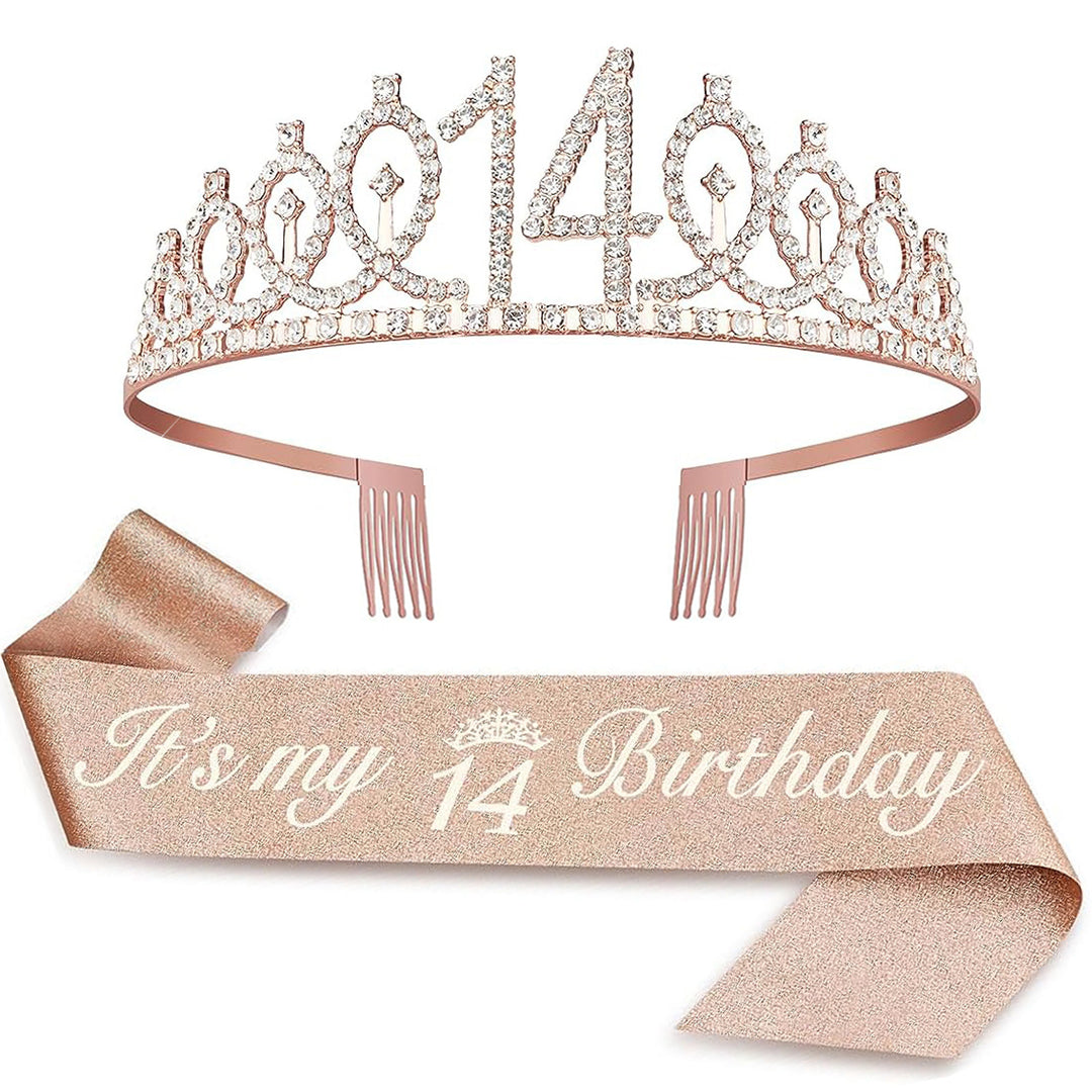 Ladies Crystal Princess Crown with 30 & Fabulous lettering Stornfield