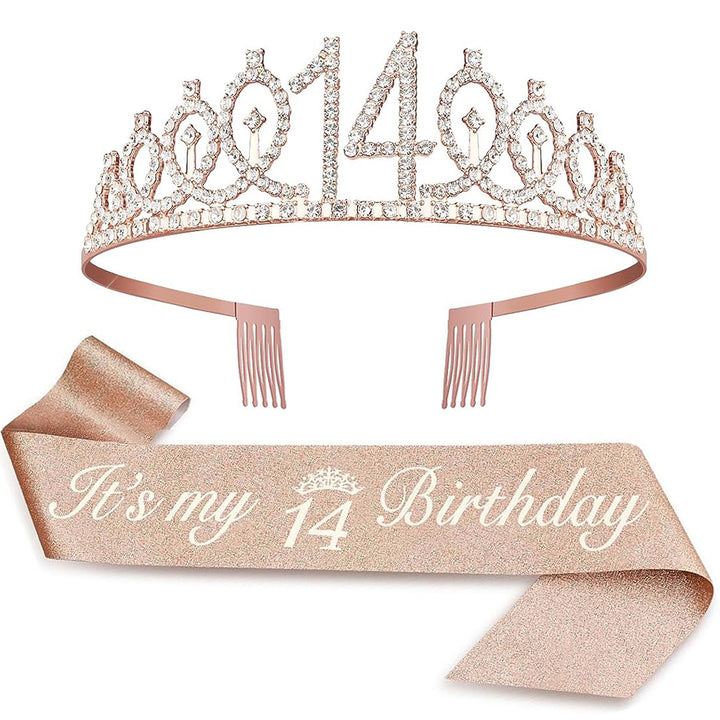 Ladies Crystal Princess Crown with 30 & Fabulous lettering Stornfield