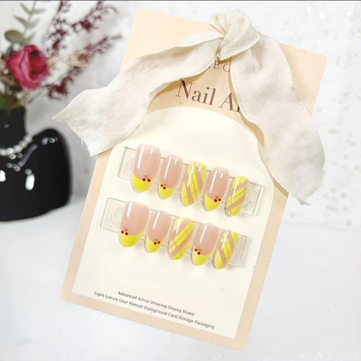 Artificial Nail Set with Cheerful Spring Design Stornfield