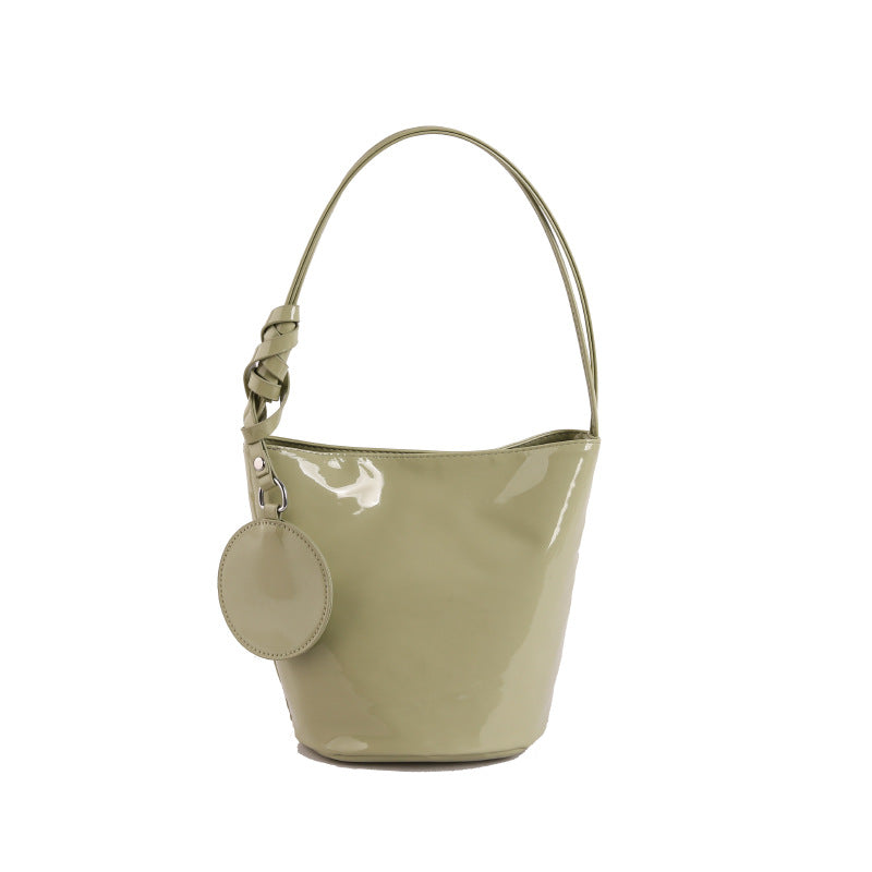 WoChic Patent Leather Bucket Bag Stornfield