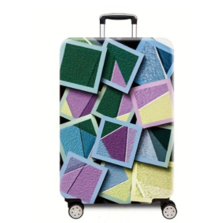 Women's hard-shell suitcase with creative multi-format pattern Stornfield
