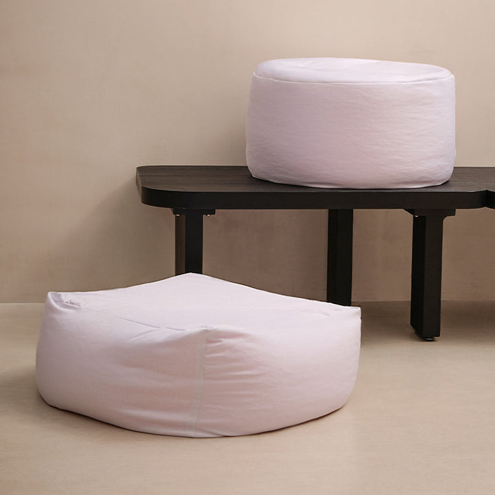 Modular floor bean bag with removable cover and ergonomic back support Stornfield