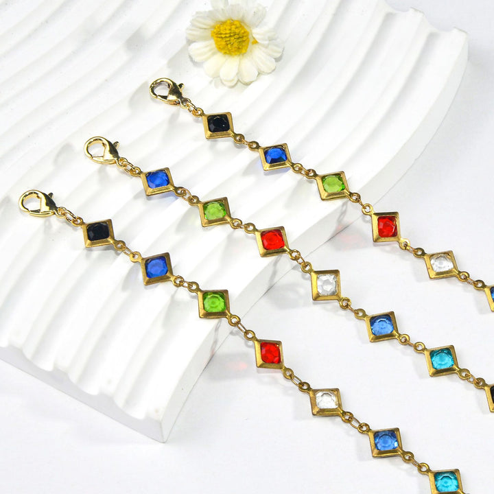 Colorful Gemstone Chain Bracelet Stornfield 1788164354