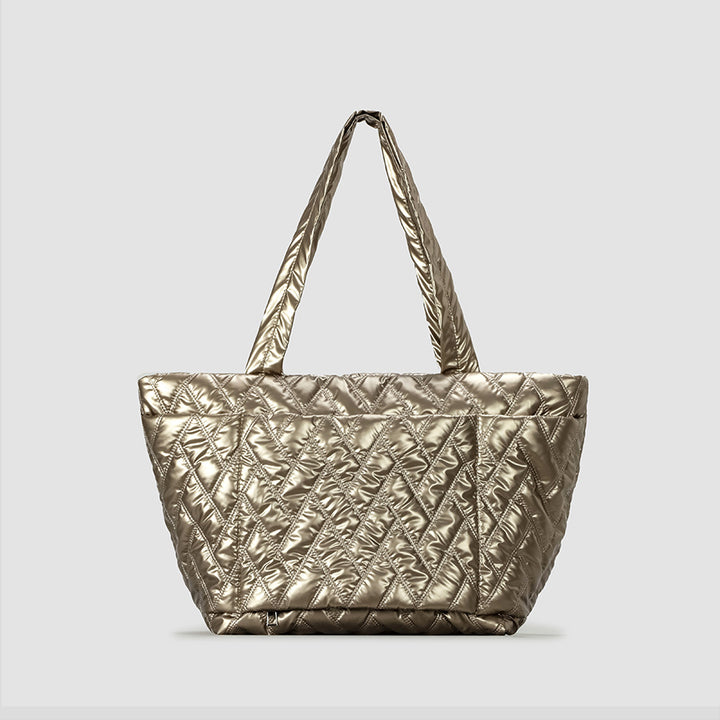 Quilted Shimmer Everyday Tote