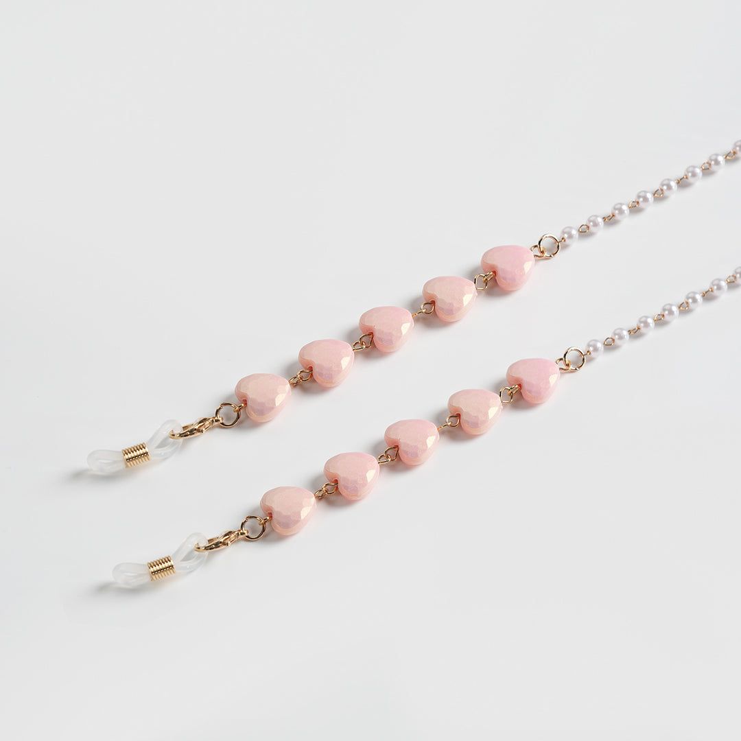 Heart-Shaped Beaded Eyewear Chain Stornfield
